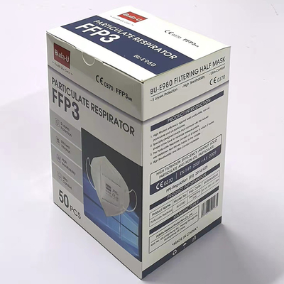 Προσωπικό CE 0370, μίας χρήσης μάσκα μασκών προσώπου εξοπλισμού FFP3 προστασίας αναπνευστικών συσκευών FFP3, στον άσπρο κατάλογο της Κίνας