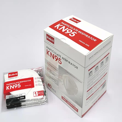 Το FDA EUA απαρίθμησε τη μοριακή αναπνευστική συσκευή 40pcs 5 στρώματος KN95