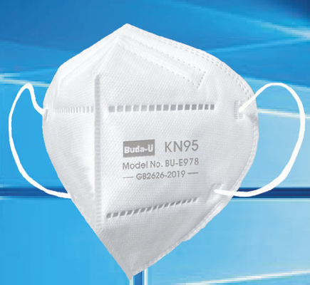 Μάσκα προσώπου αναπνευστικών συσκευών Bu-E978 KN95, 5 προστατευτικών ονομαστικών αξιών μοριακών αναπνευστικών συσκευών στρώματα τυπωμένων υλών αποτύπωσης σε ανάγλυφο