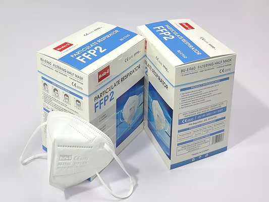 Bu-E960 ενήλικο FFP2 NR τη μισή μάσκα προσώπου για Covid με το CE και το FDA που καταχωρείται που διπλώνει