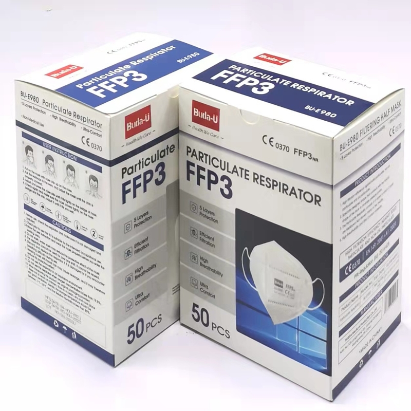Υψηλό Breathability 5 FDA μασκών προσώπου στρώματος FFP3 εγκεκριμένο
