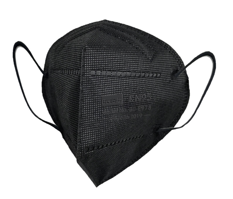 KN95 μαύρη προστατευτική μάσκα προσώπου, μοριακή συσκευή FDA μασκών αναπνευστικών συσκευών που απαριθμείται