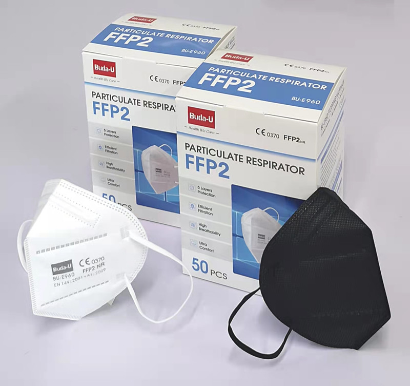 Μοριακή αναπνευστική συσκευή Bu-E960 FFP2, 5 στρώματα FFP2 που φιλτράρει τη μισή μάσκα
