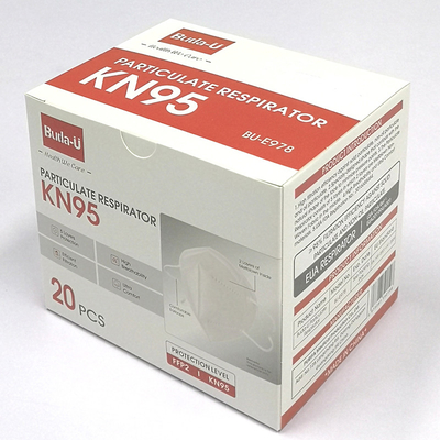 95% αποδοτικότητα KN95 διήθησης που διπλώνει τη μισή μάσκα για την πρόληψη COVID προστατευτική