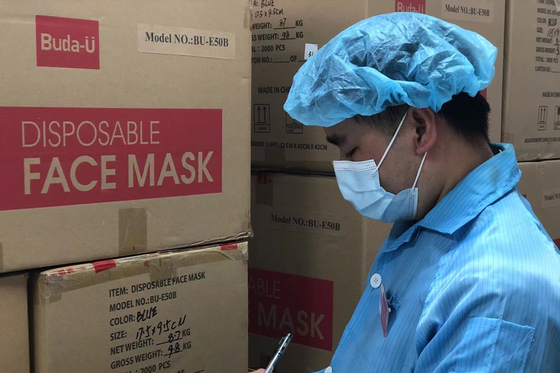 Γόνιμη μίας χρήσης χειρουργική μάσκα του buda-u FDA με Earloops