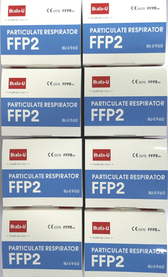 50pcs άσπρη μίας χρήσης μοριακή αναπνευστική συσκευή FFP2 για τους άνδρες και τις γυναίκες