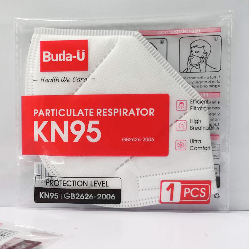 Δίπλωμα της μοριακής μάσκας αναπνευστικών συσκευών kn95 με το τυποποιημένο buda-u Bu-E978 GB2626-2019